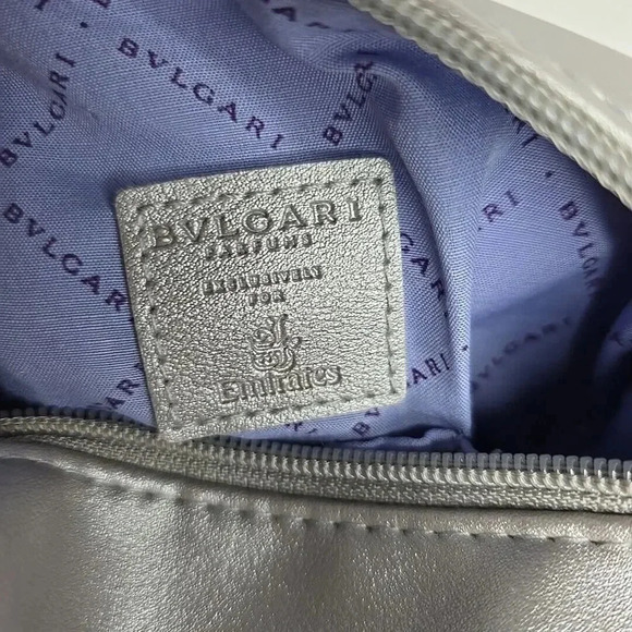 BVLGARI Parfums Exclusively for Emirates Silver Cosmetic Case clutch tote travel - Picture 8 of 12